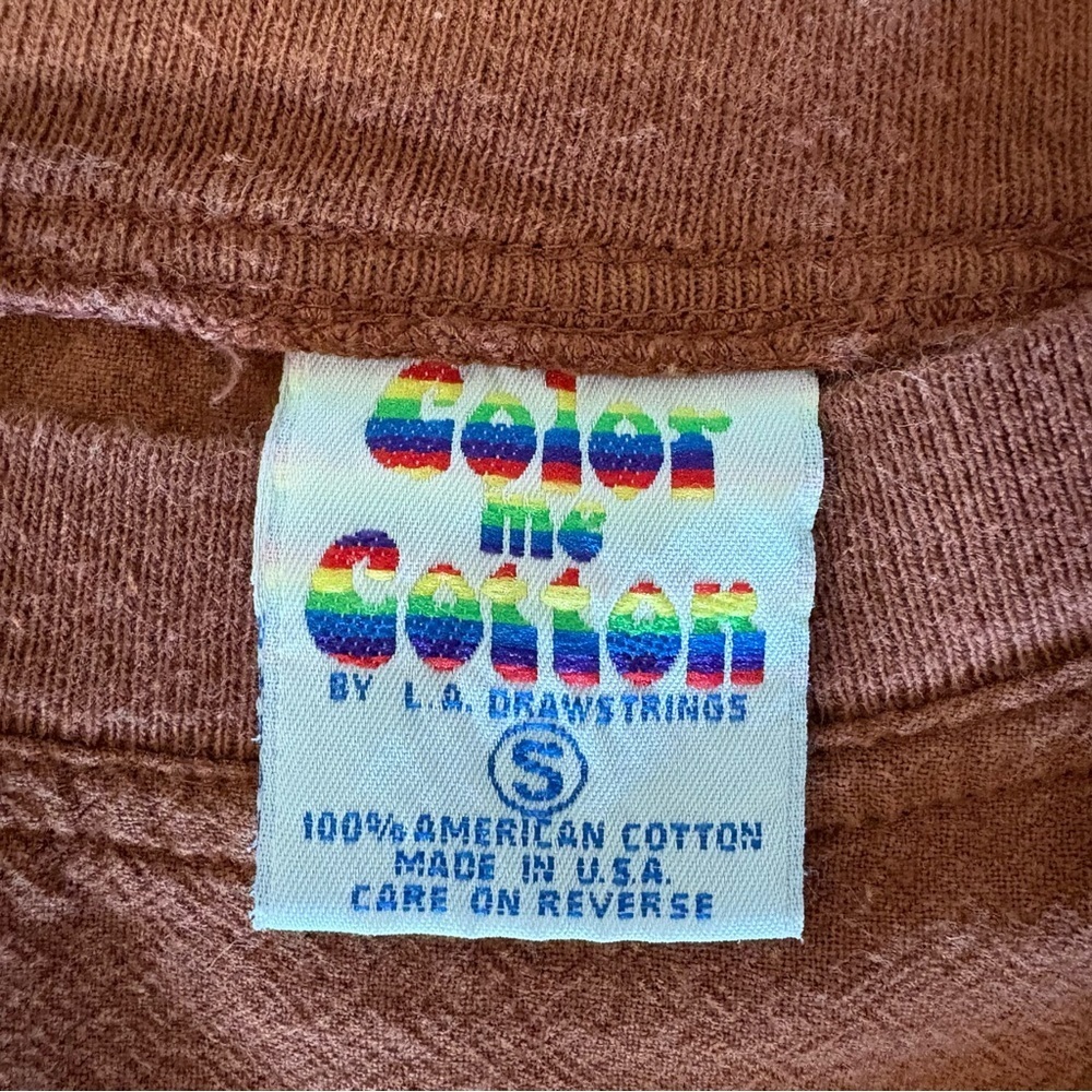 Vintage Color Me Cotton Maxi Dress – Rust Brown – Cotton – Fits Like L - Picture 4 of 11